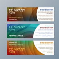 Set of geometric banners templates N2