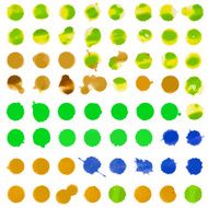 color spots set of paint stains 64 various drops