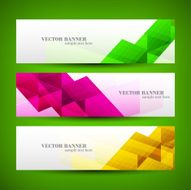 Set banner abstract illustration N18