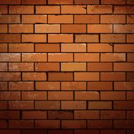 Red brick wall dirty background