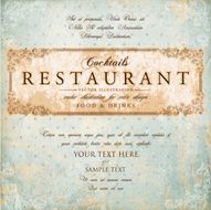 Ornate Restaurant Label