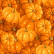 Seamless pattern with pumpkins Vector illustration N4