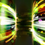 Abstract energy frame at dark background