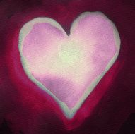 Modified painted heart