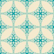 pattern with blue swirls