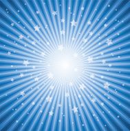 vector abstract background of blue star burst