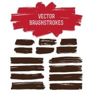 paint brush strokes set N2