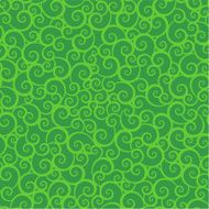 Seamless green swirls pattern