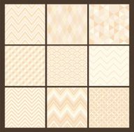 Seamless white geometric hipster background set N2