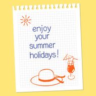 Enjoy your summer holidays N2