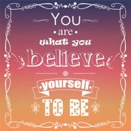 Quote inspirational poster typographical design vector illustration N22