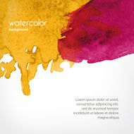 background with Watercolor splashes in vector