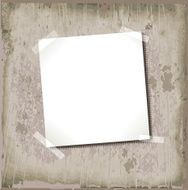 Grunge background with the stuck note