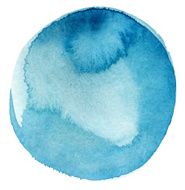 Abstract circle watercolor painted background N11