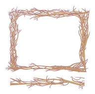 Frame made from branches