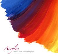 Abstract acrylic hand painted background N15