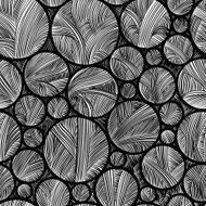 Seamless pattern abstract lines and circles
