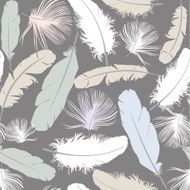 Feathers seamless background N2