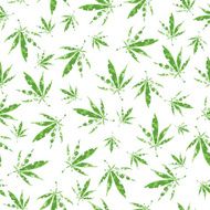 Cannabis vector pattern