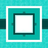 Teal Square Frame N2