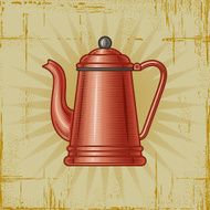 Retro Coffee Pot N2