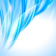 Abstract blue wave background N10