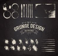 Grunge design elements set N2
