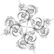Mandala Skeych Graphic pattern modern ornament N21