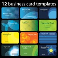 Set of Colorful Business Card Backgrounds N2