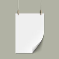 Vector empty paper sheet N2