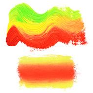 Splash blot banner set on white background handmade brush stroke N41