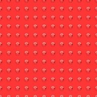 Painted metallic plate with round rivets texture - red background
