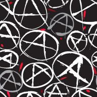 Anarchy sign tile wallpaper in graffiti style