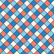 squares red blue cream colour
