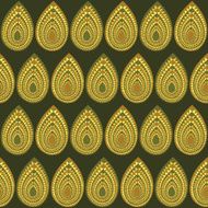 Abstract Traditional African Ornament Seamless vector pattern N6