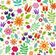 Seamless floral vector pattern N58
