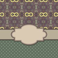 Vintage vector ethnic frame N9