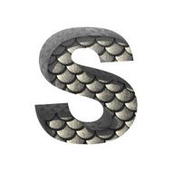 Vector silver cutted figure s Paste to any background
