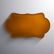 Abstract leather3d label N4