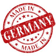 Made In Germany red stamp