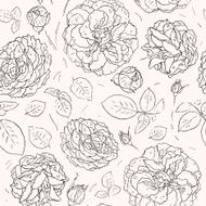 Flowers background Seamless pattern