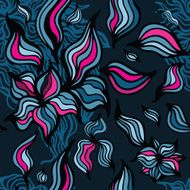Abstract Flowers background Seamless pattern N4