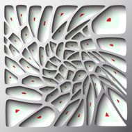 3d geometric background with shadows paper look graphic N12