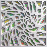 3d geometric background with shadows paper look graphic N13