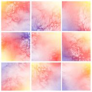 Colorful watercolor painting background N104