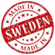 Made In Sweden red stamp