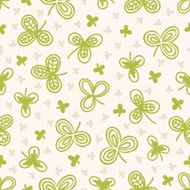 Seamless pattern with shamrock for St Patrick day