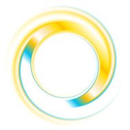 Colourful circle logo shape