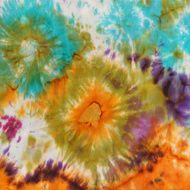 abstract pattern on handmade silk batik N44