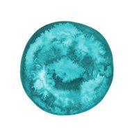 Watercolor blue round spot